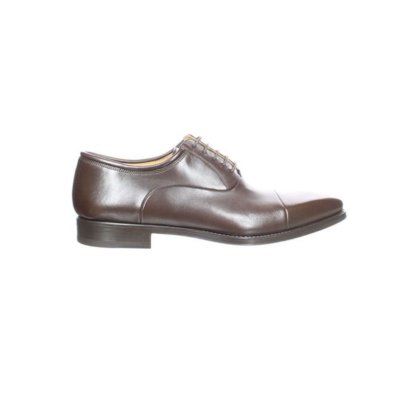 Chaussures Oxford Homme Magnanni Marron - Bout Rond (Cap Toe) - Taille 11.5 M - Occasion Fabriquées En Espagne
